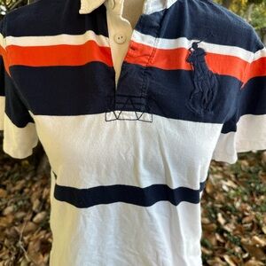Ralph Lauren Navy and Cream Polo Shirt